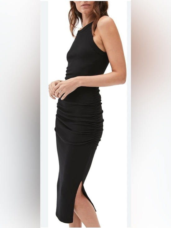 Michael Stars Dresses & Skirts - Michael Stars Black Ruched Bodycon Dress